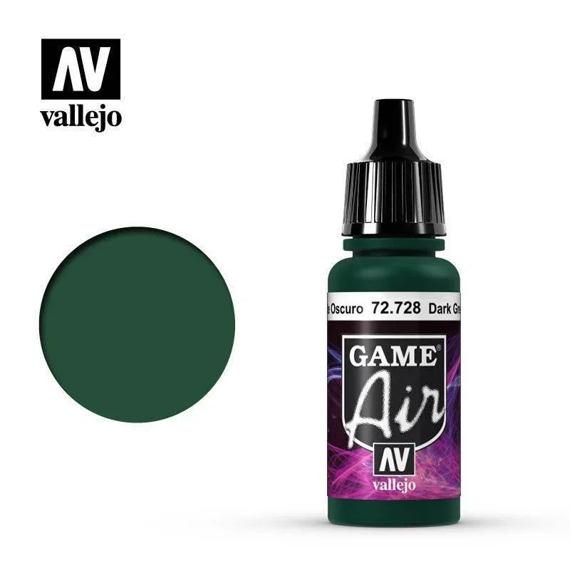 Vallejo 72728 Game Air Dark Green 17 ml Acrylic Airbrush Paint