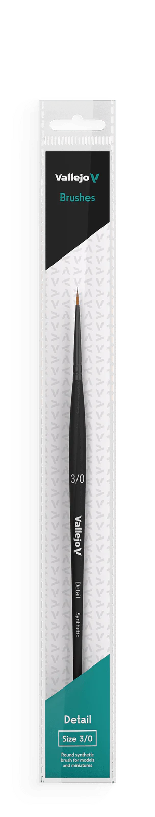 Vallejo Brushes - Detail - Round Synthetic Brush N0. 3/0