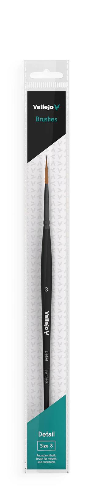 Vallejo Brushes - Detail - Round Synthetic Brush N0. 3