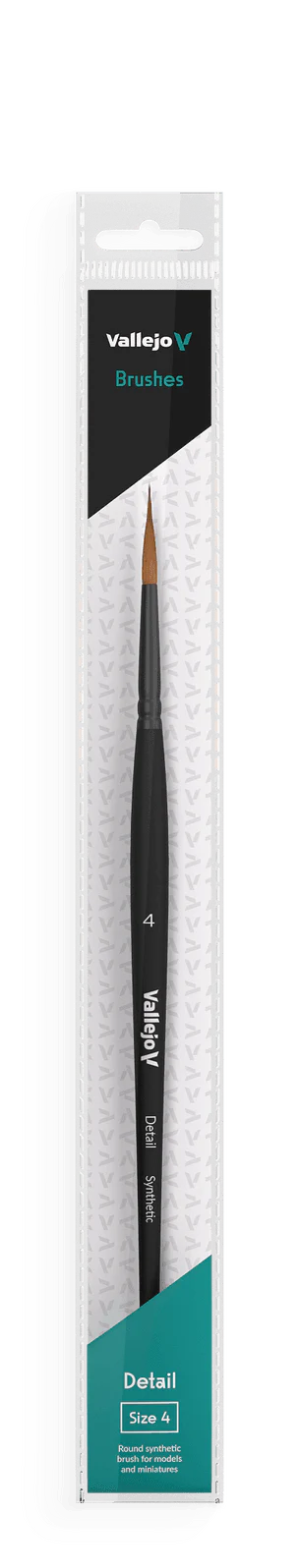 Vallejo Brushes - Detail - Round Synthetic Brush N0. 4