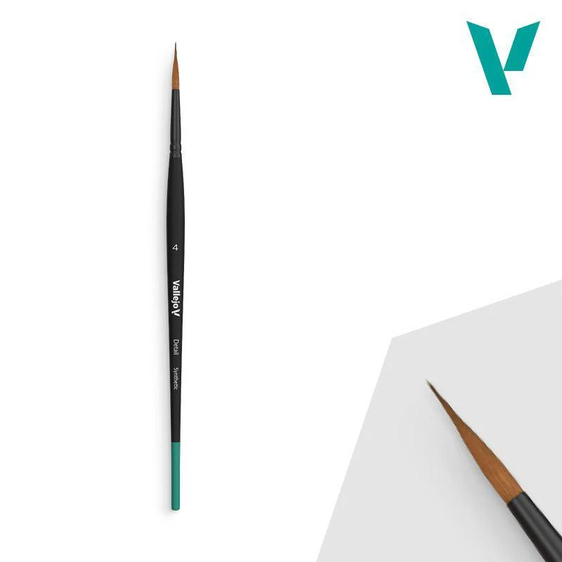 Vallejo Brushes - Detail - Round Synthetic Brush No. 4/0