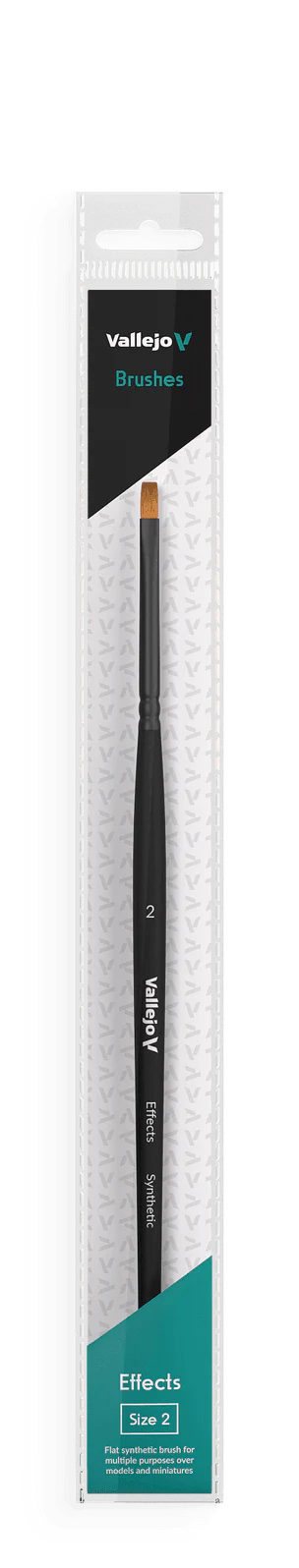 Vallejo Brushes - Effects - Flat Rectangular Brush No. 2