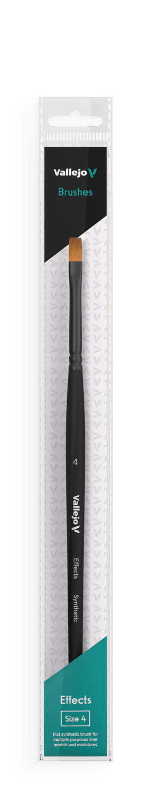 Vallejo Brushes - Effects - Flat Rectangular Brush No. 4