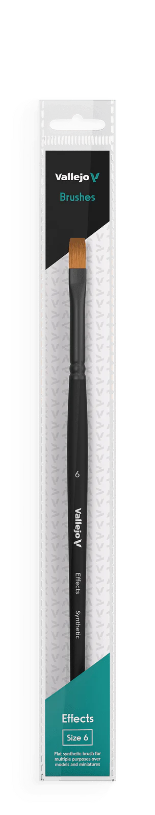 Vallejo Brushes - Effects - Flat Rectangular Brush No. 6