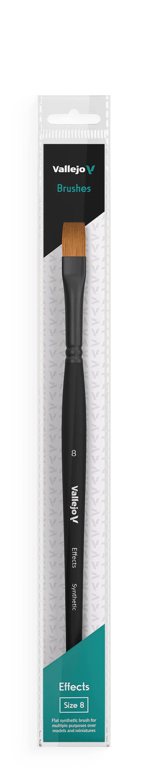 Vallejo Brushes - Effects - Flat Rectangular Brush No. 8