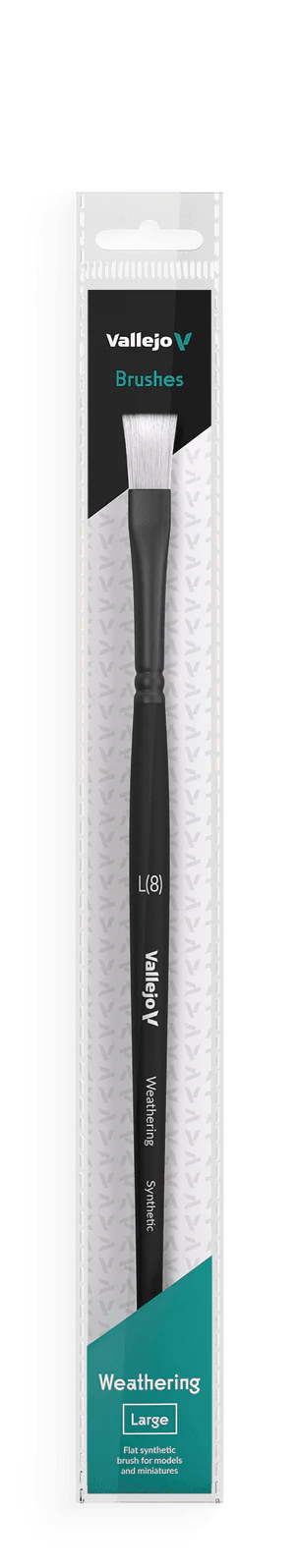Vallejo Brushes - Weathering Flat - Synthetic Brush Large