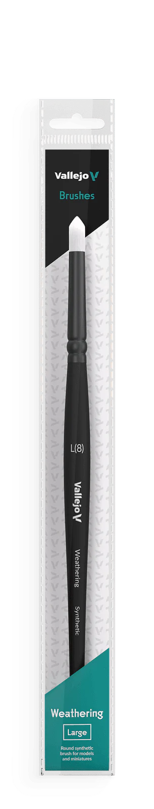 Vallejo Brushes - Weathering Round - Synthetic Brush Large