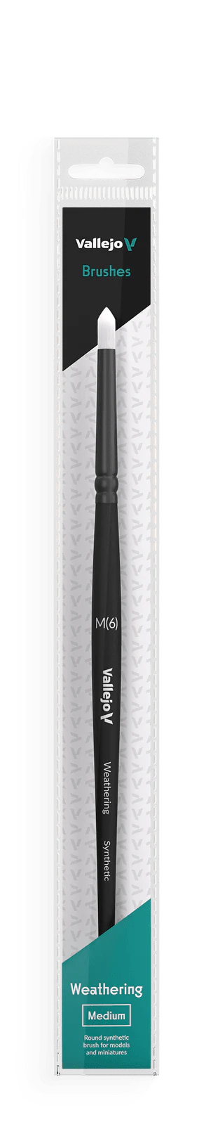 Vallejo Brushes - Weathering Round - Synthetic Brush Medium