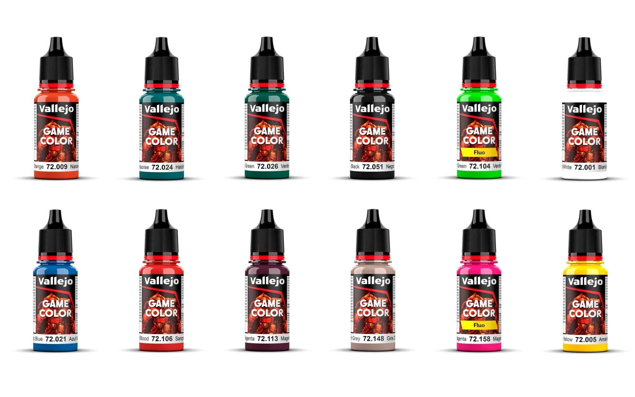 Vallejo Game Color Sci-Fi Paint Set by Angel Giraldez 12 Colours w/ Exclusive Miniature Acrylic Paint Set - Image 3