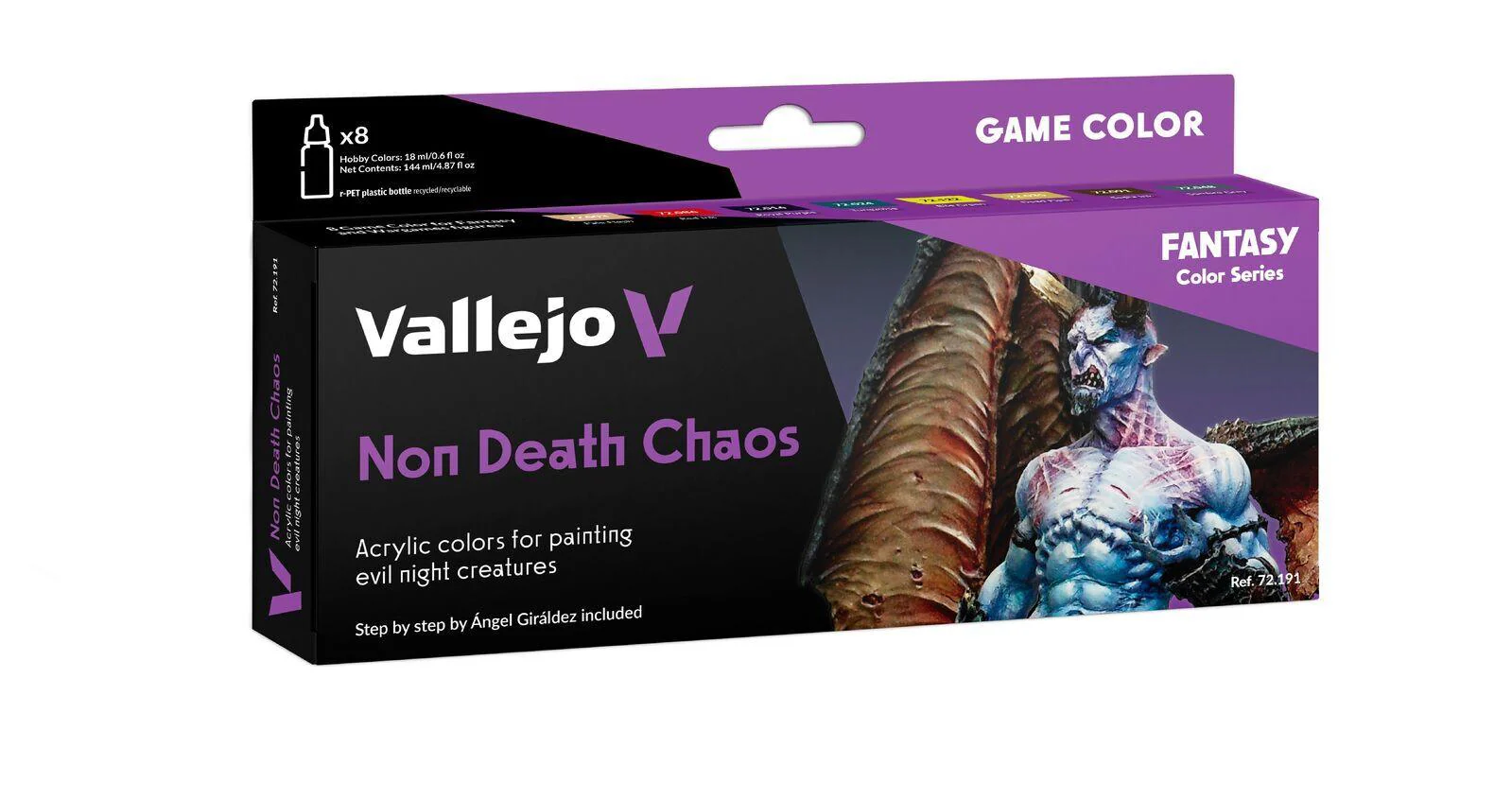 Vallejo Game Colour Non Death Chaos - 8 Colour Acrylic Paint Set