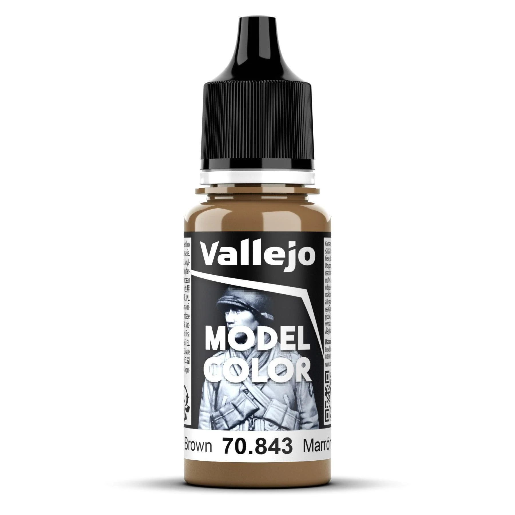 Vallejo Model Colour #014 - Cork Brown - 18 ml Matt Acrylic Paint