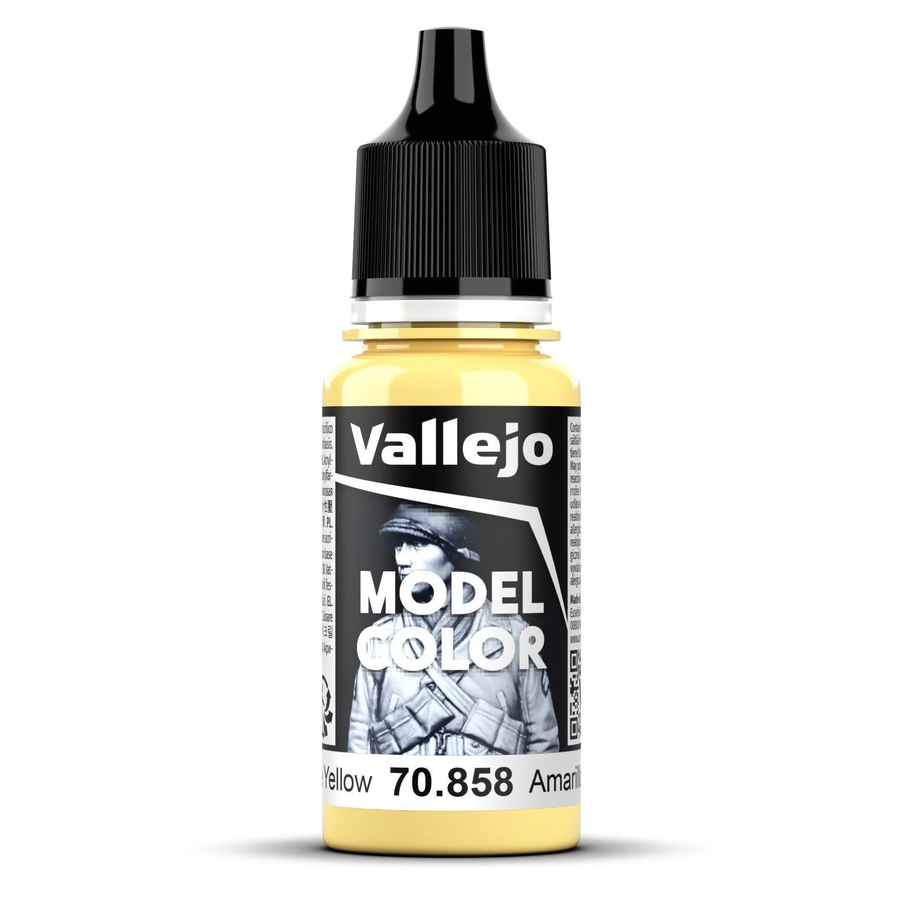 Vallejo Model Colour #023 - Ice Yellow - 18 ml Matt Acrylic Paint