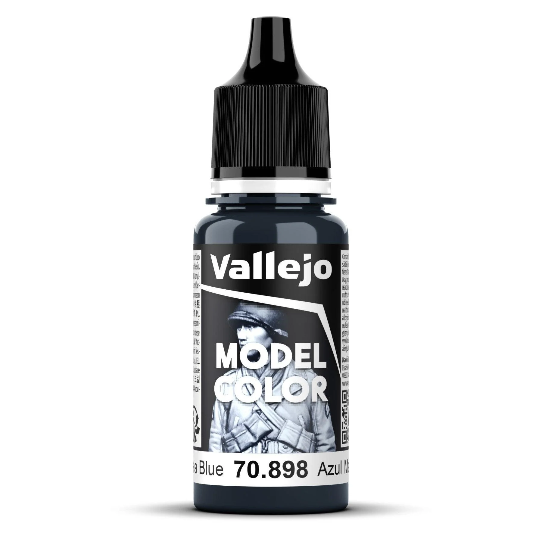 Vallejo Model Colour #072 - Dark Sea Blue - 18 ml Matt Acrylic Paint