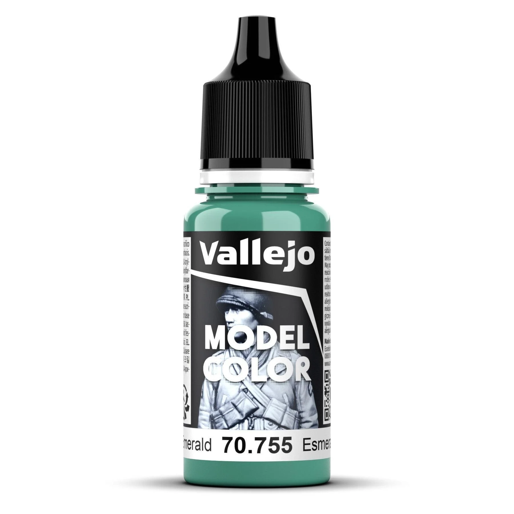 Vallejo Model Colour #074 - Light Emerald - 18 ml Matt Acrylic Paint