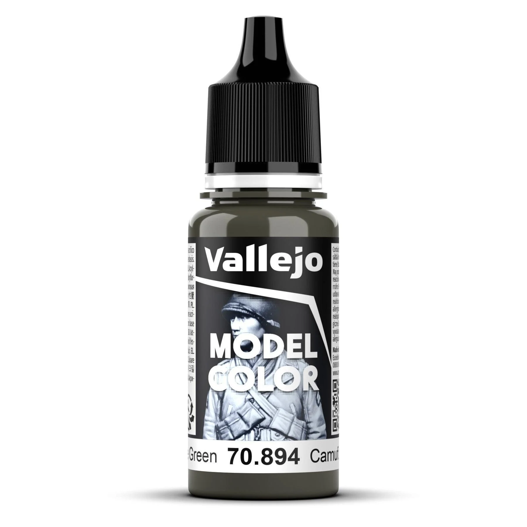 Vallejo Model Colour #108 - Camouflage Olive Green - 18 ml Matt Acrylic Paint