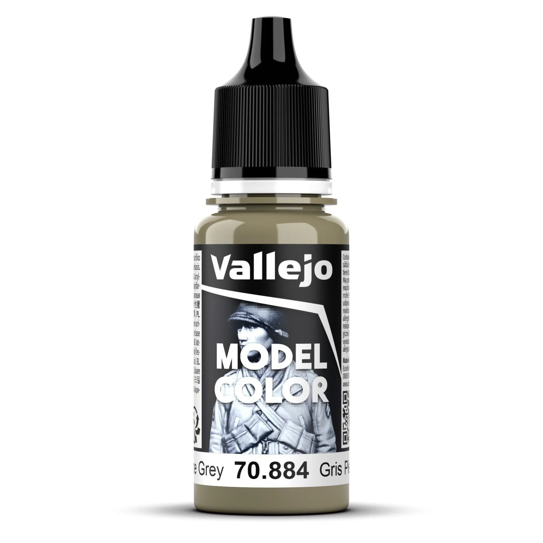 Vallejo Model Colour #111 - Stone Grey - 18 ml Matt Acrylic Paint