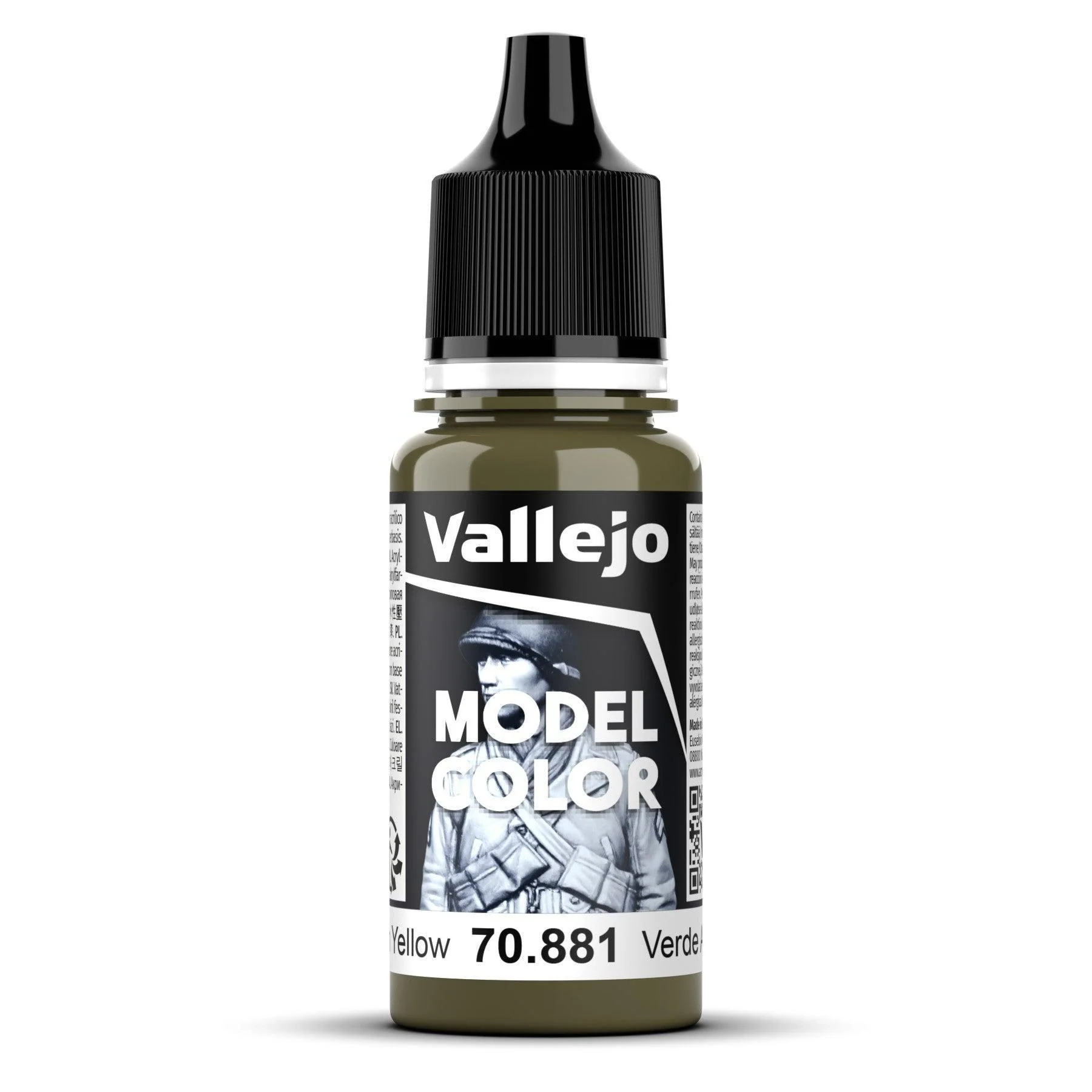 Vallejo Model Colour #121 - Green Yellow - 18 ml Matt Acrylic Paint