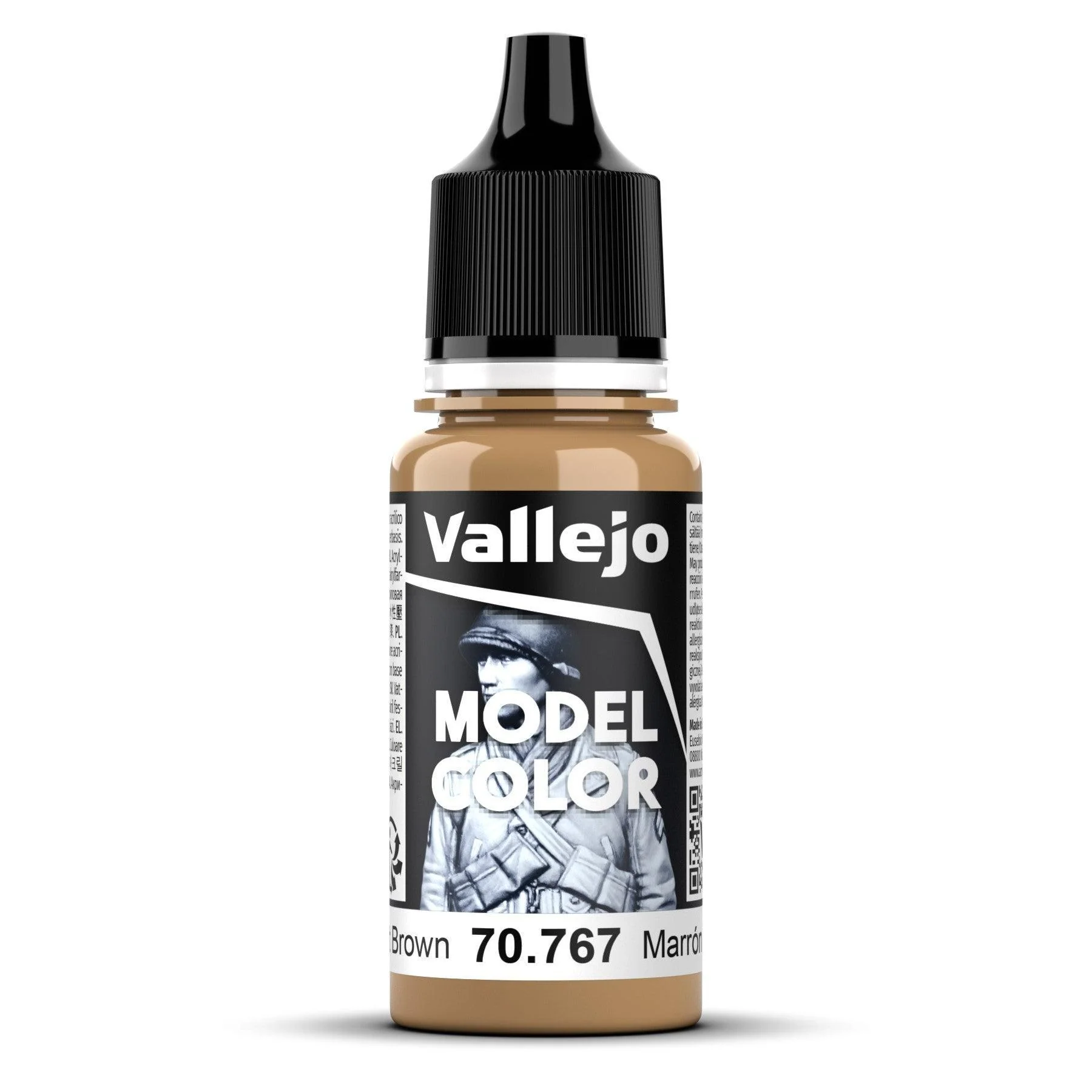 Vallejo Model Colour #138 - Desert Brown - 18 ml Matt Acrylic Paint