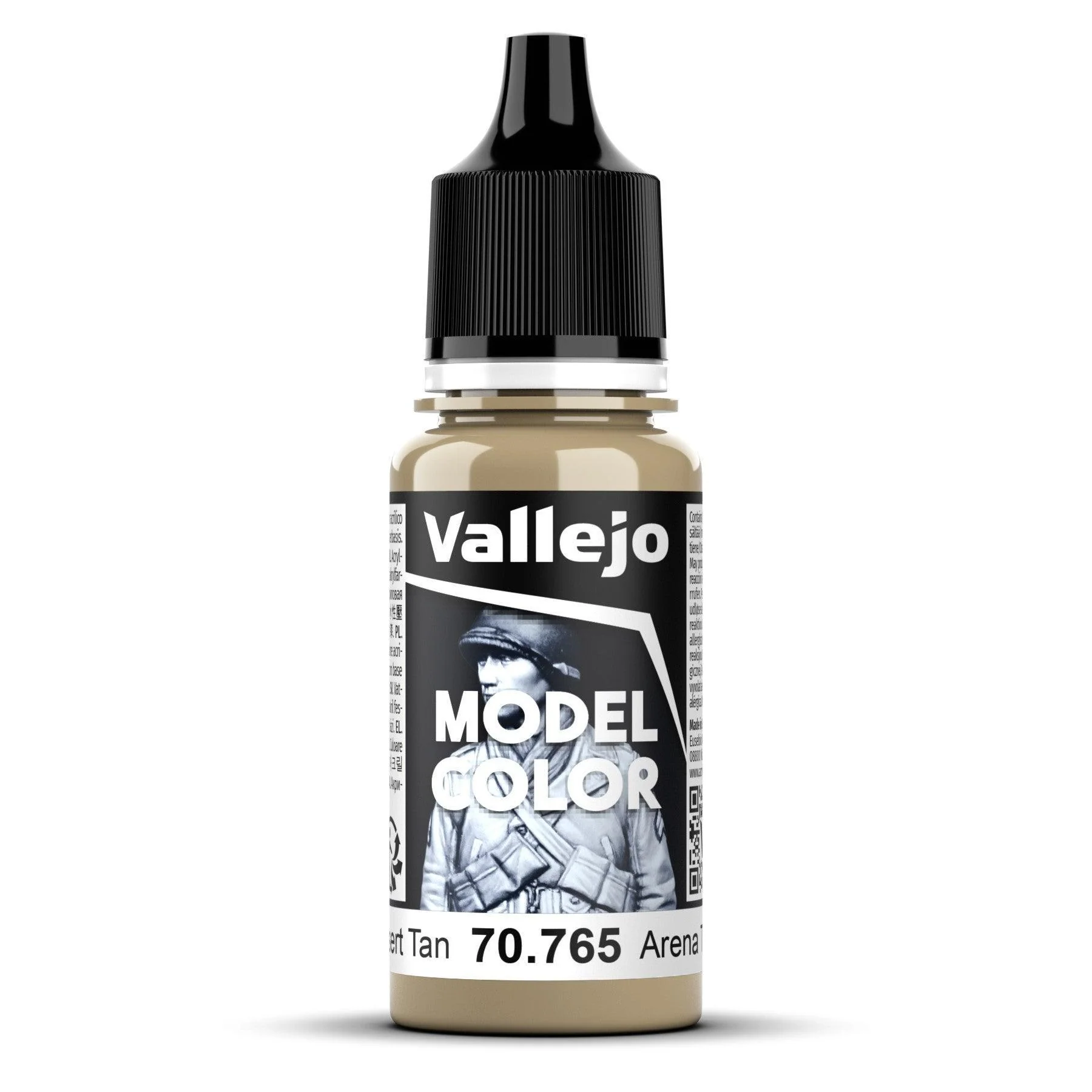 Vallejo Model Colour #140 - Desert Tan - 18 ml Matt Acrylic Paint