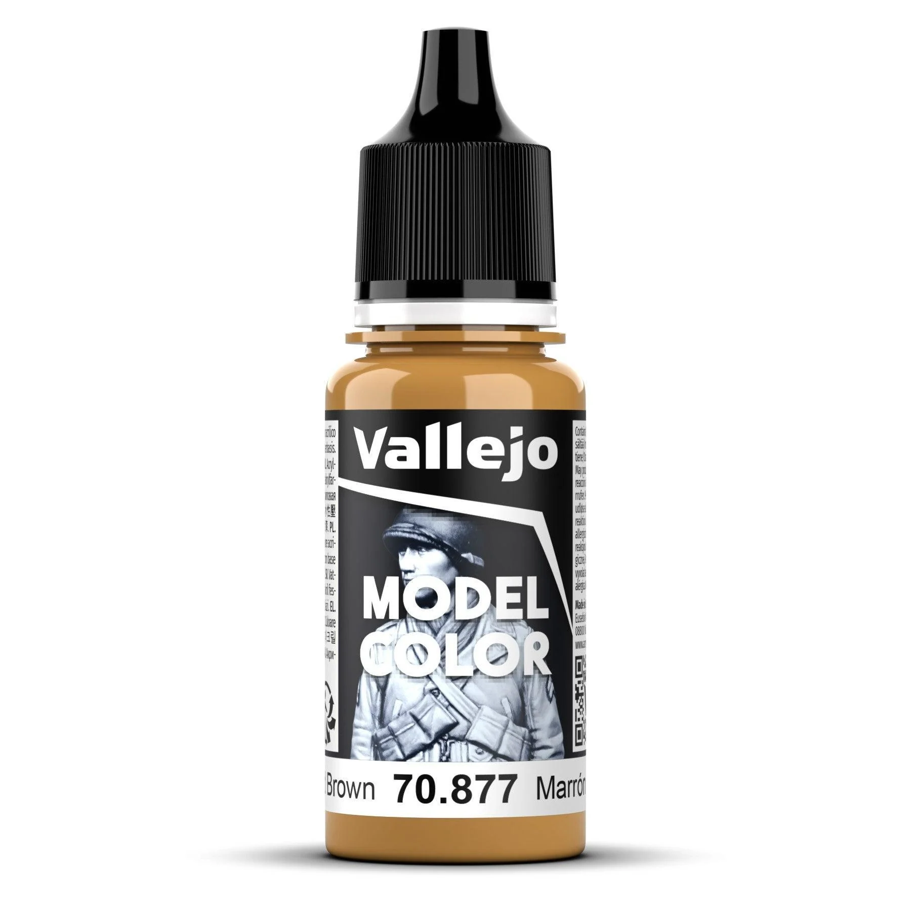 Vallejo Model Colour #158 - Gold Brown - 18 ml Matt Acrylic Paint