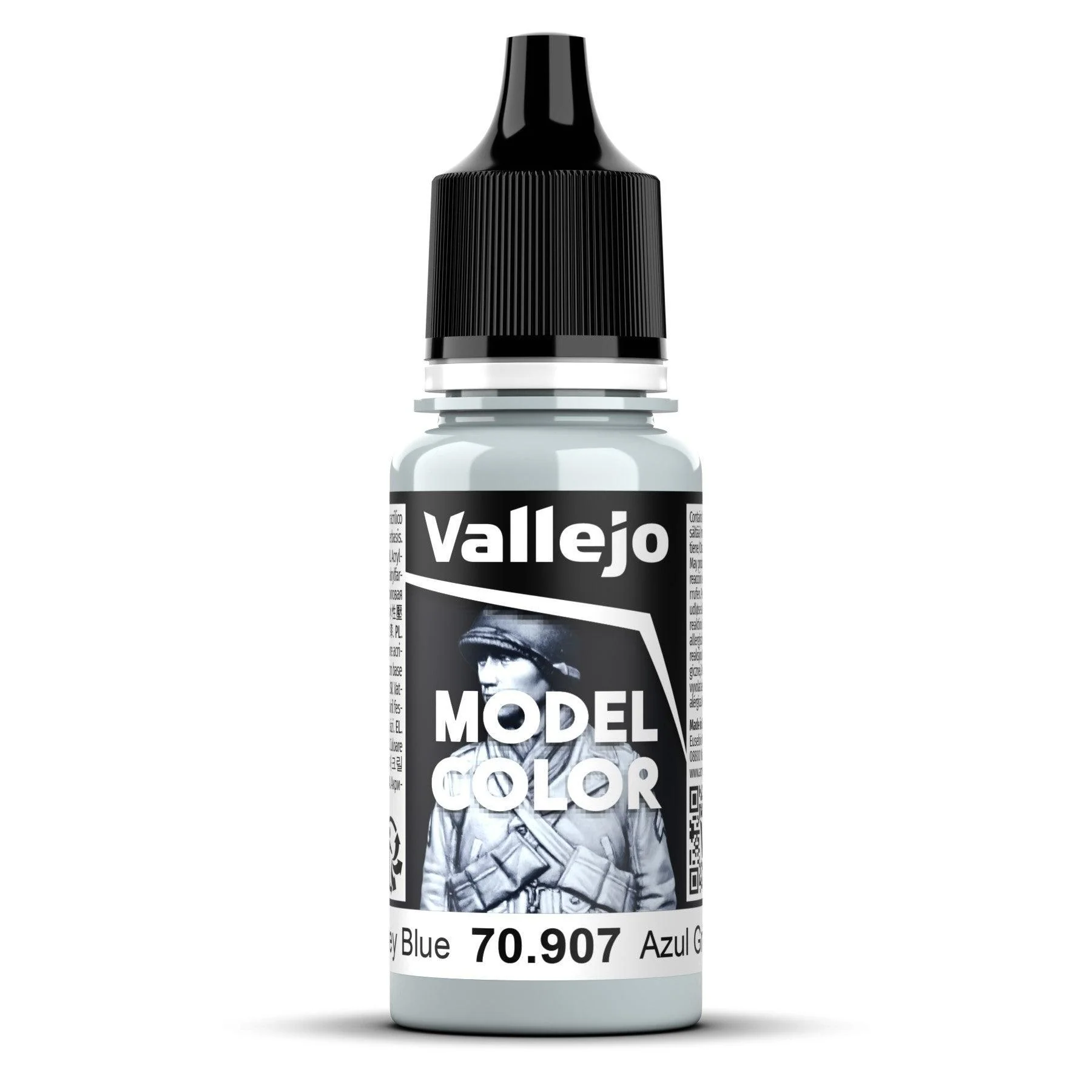 Vallejo Model Colour #168 - Pale Grey Blue - 18 ml Matt Acrylic Paint