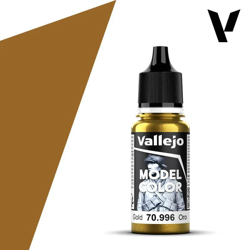Vallejo Model Colour #199 - Gold - 18 ml Metallic Acrylic Paint