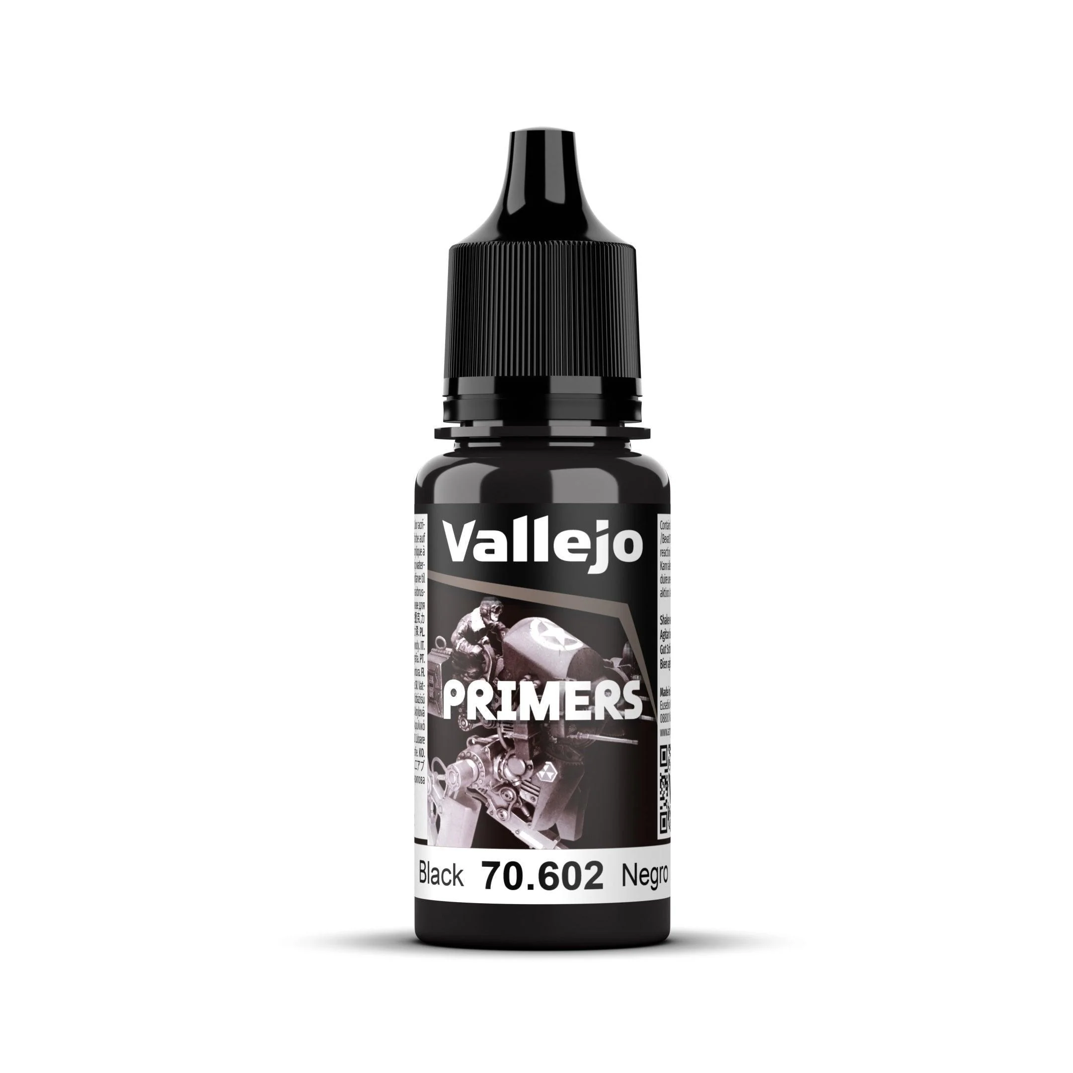 Vallejo Surface Primer - #58 Black 18ml
