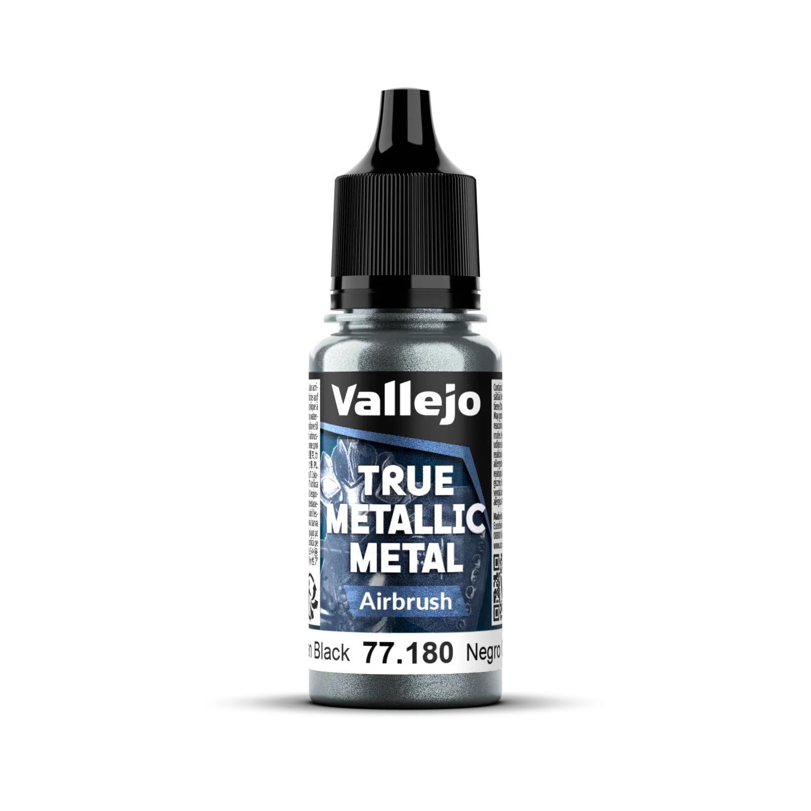 Vallejo True Metallic Metal: Airbrush - Obsidian Black 18 ml