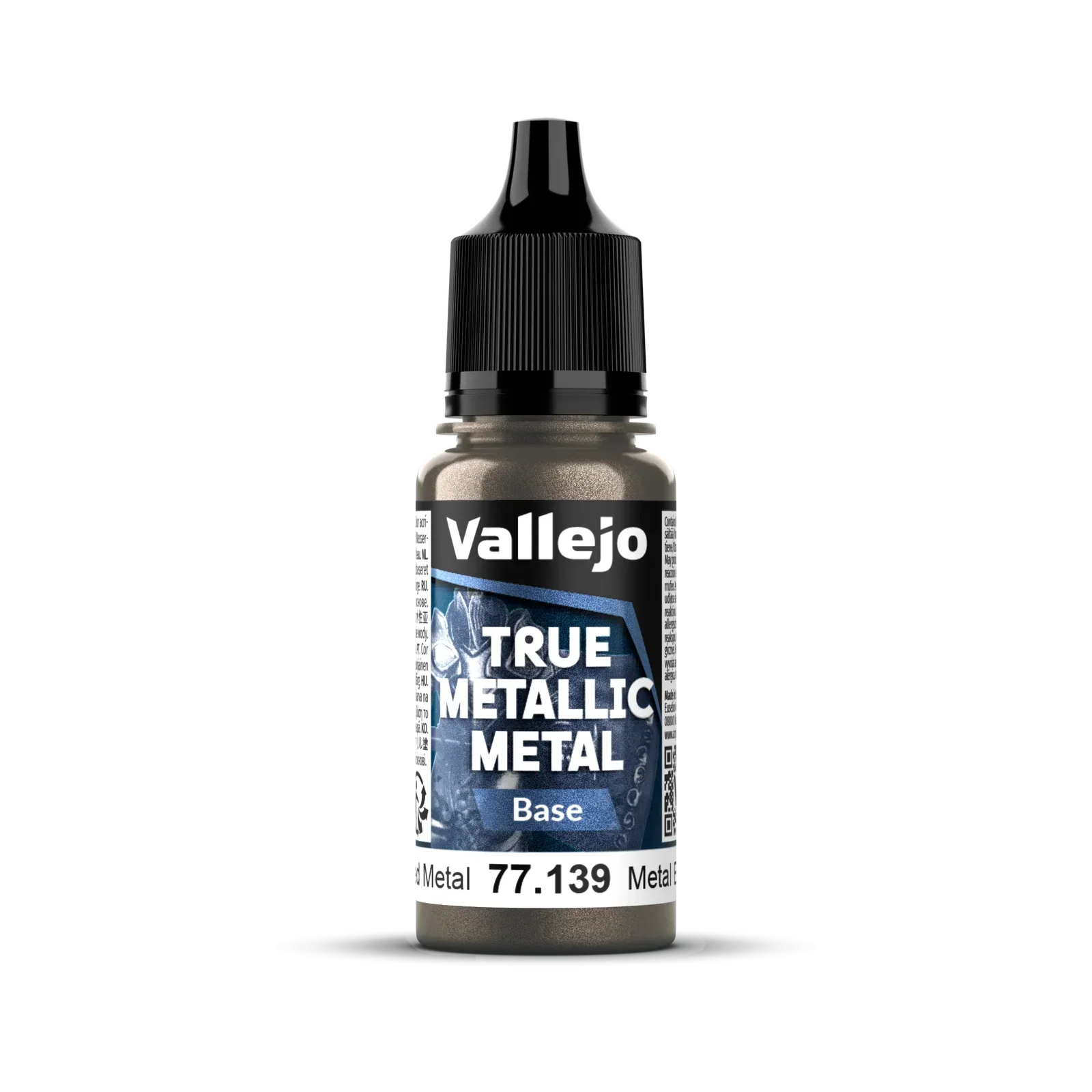 Vallejo True Metallic Metal: Base - Aged Metal 18 ml