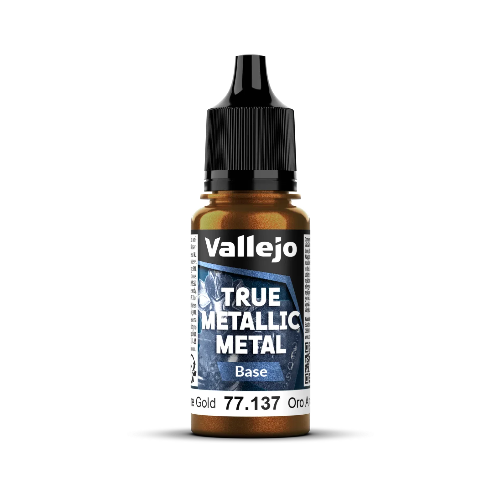Vallejo True Metallic Metal: Base - Arcane Gold 18 ml