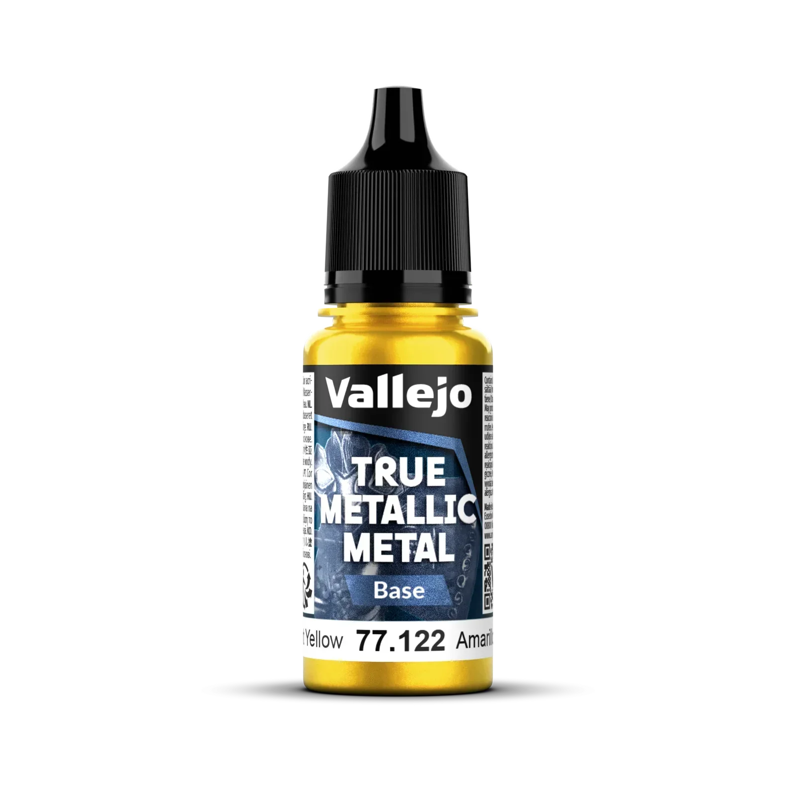 Vallejo True Metallic Metal: Base - Radiant Yellow 18 ml
