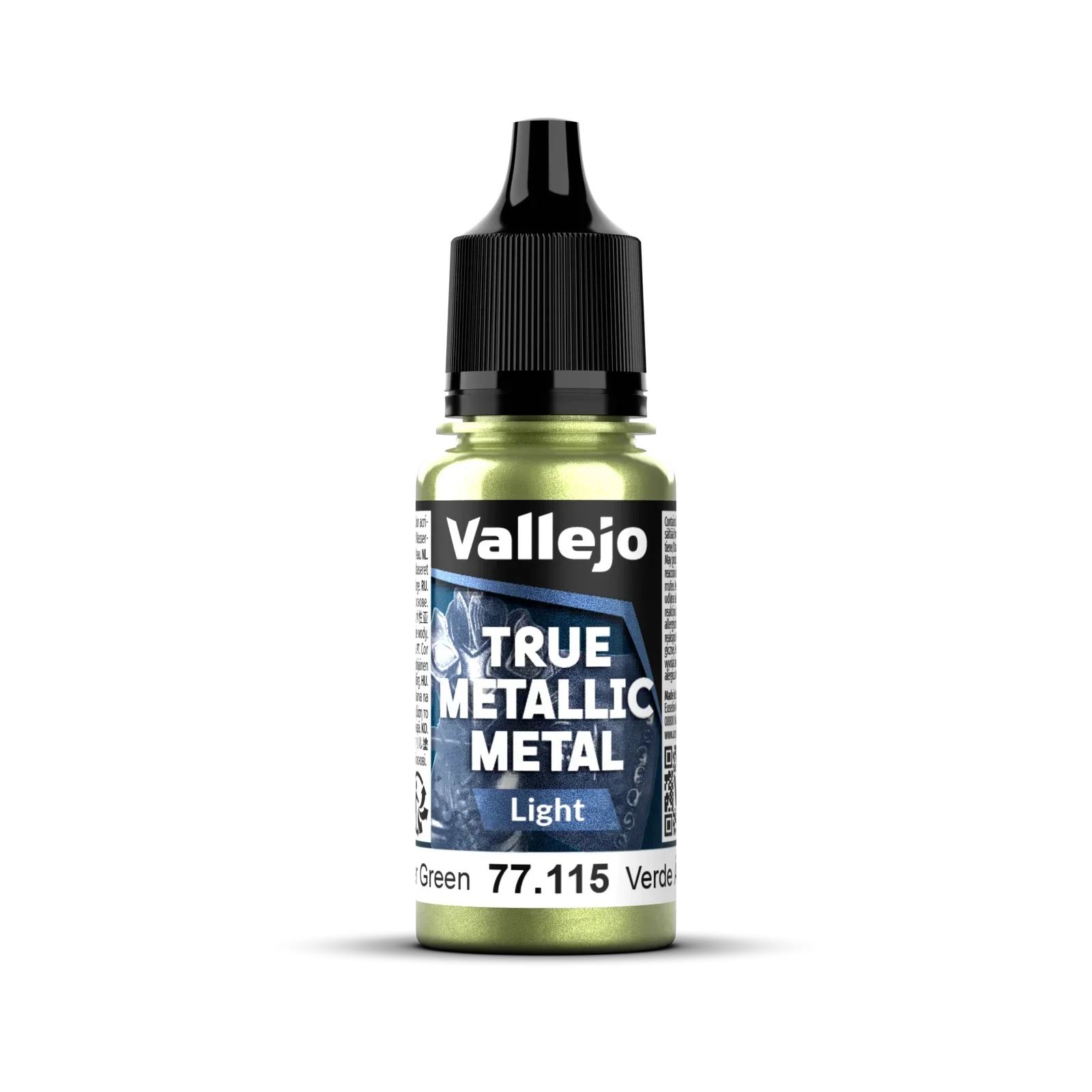 Vallejo True Metallic Metal: Light - Amber Green 18 ml