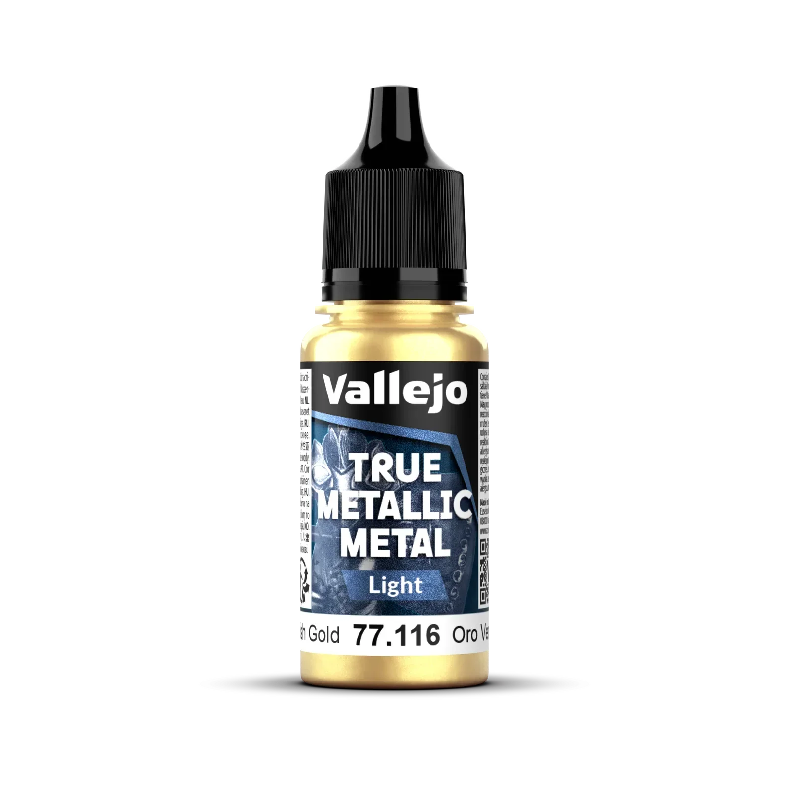 Vallejo True Metallic Metal: Light - Greenish Gold 18 ml