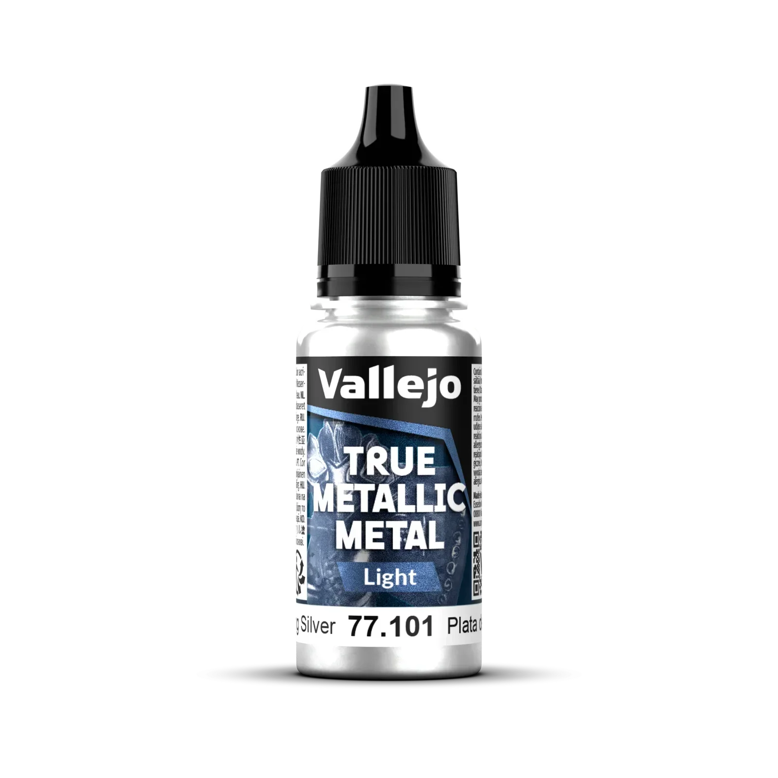Vallejo True Metallic Metal: Light - Sterling Silver 18 ml