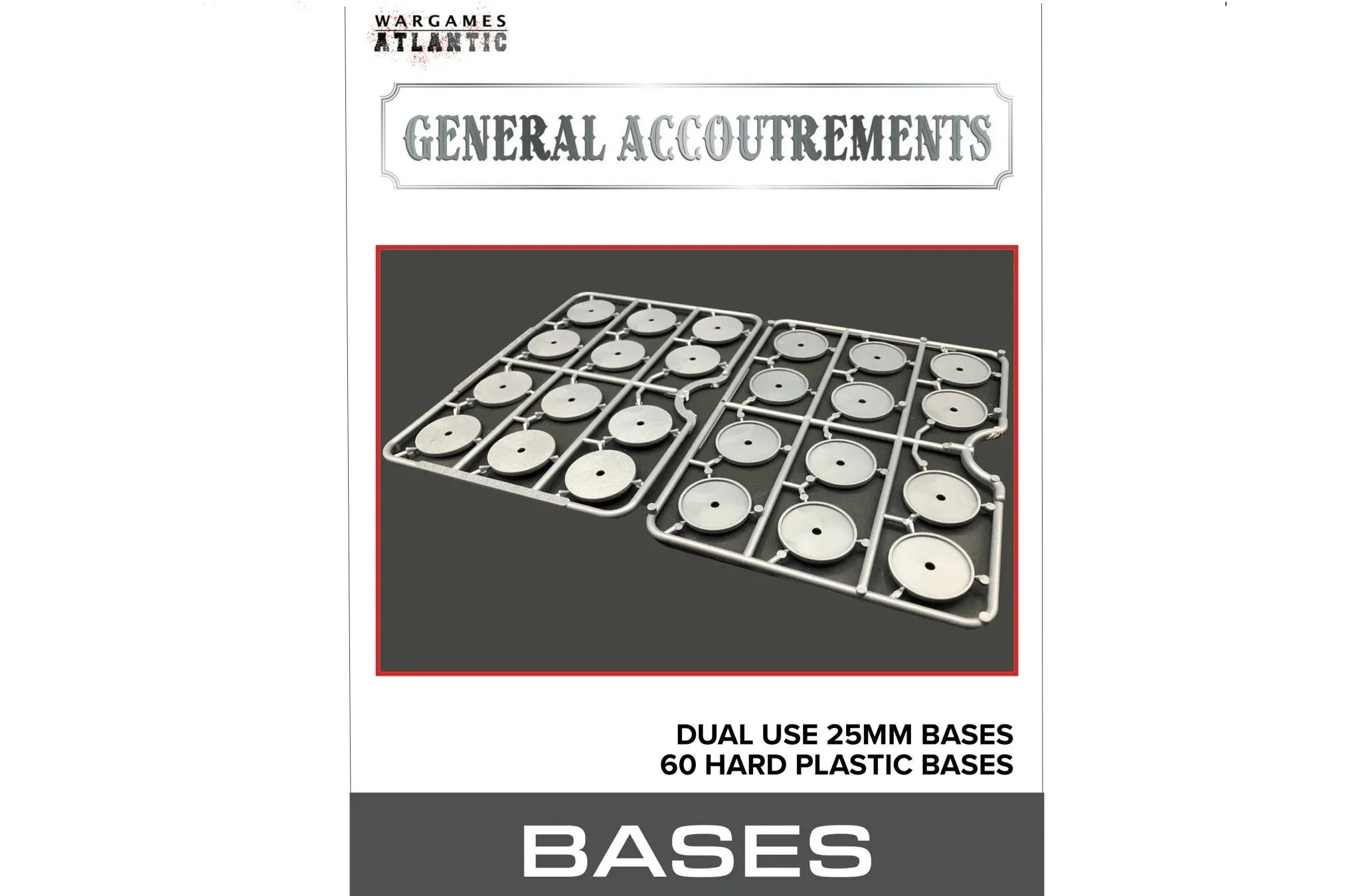 Wargames Atlantic: General Accoutrements - 25mm Dual Use Bases