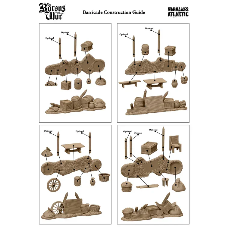 Wargames Atlantic: General Accoutrements - Markets & Barricades - Image 2