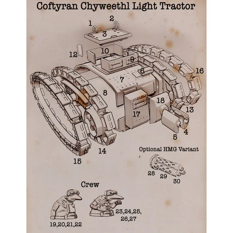 Wargames Atlantic: This Quar's War: Coftyran Chyweethl Tractor - Image 3