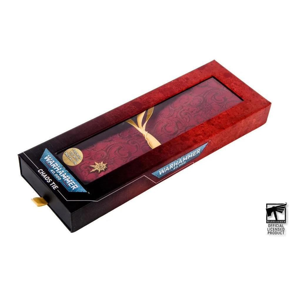 Warhammer 40,000: Chaos Necktie and Pin Set - Image 2