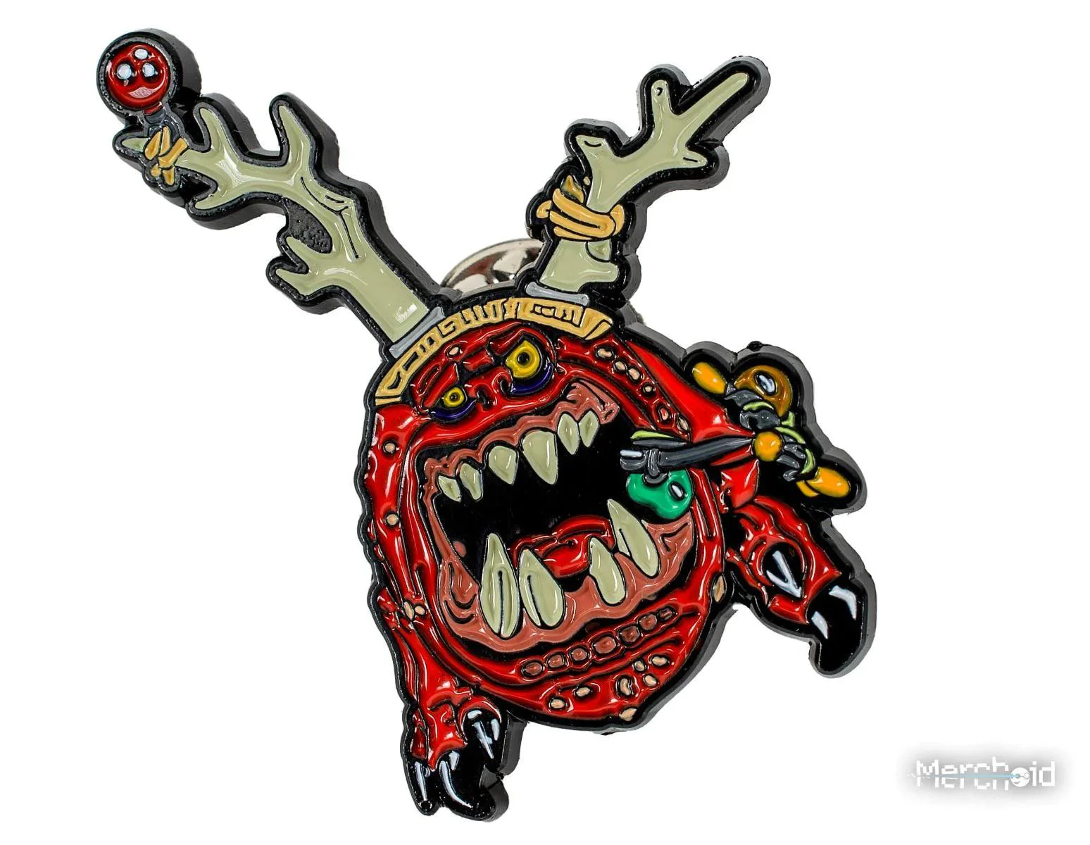 Warhammer 40000: Novelty Gobbo & Squig Bauble with Pin Badge - Image 4