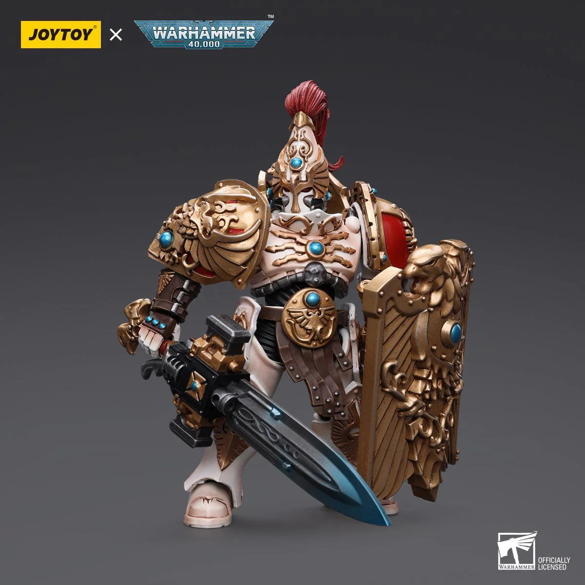 Warhammer Collectibles: 1/18 Scale Adeptus Custodes Solar Watch Custodian Guard with Sentinel Blade - Image 3