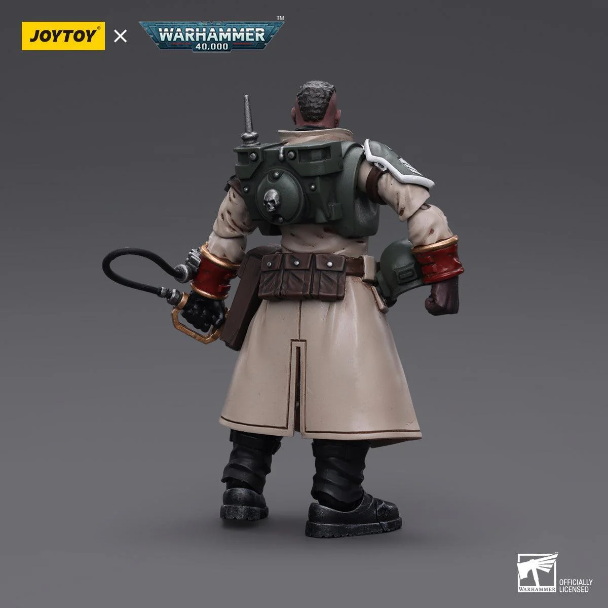 Warhammer Collectibles: 1/18 Scale Astra Militarum Cadian Command Squad Commander with Power Sword - Image 2
