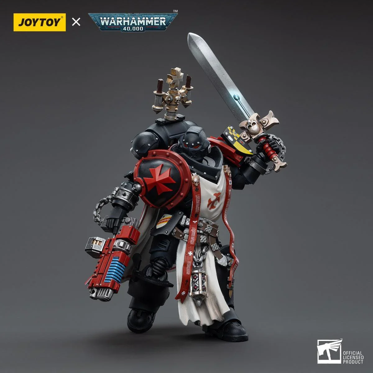 Warhammer Collectibles: 1/18 Scale Black Templars Sword Brethren Brother Lombast - Image 3