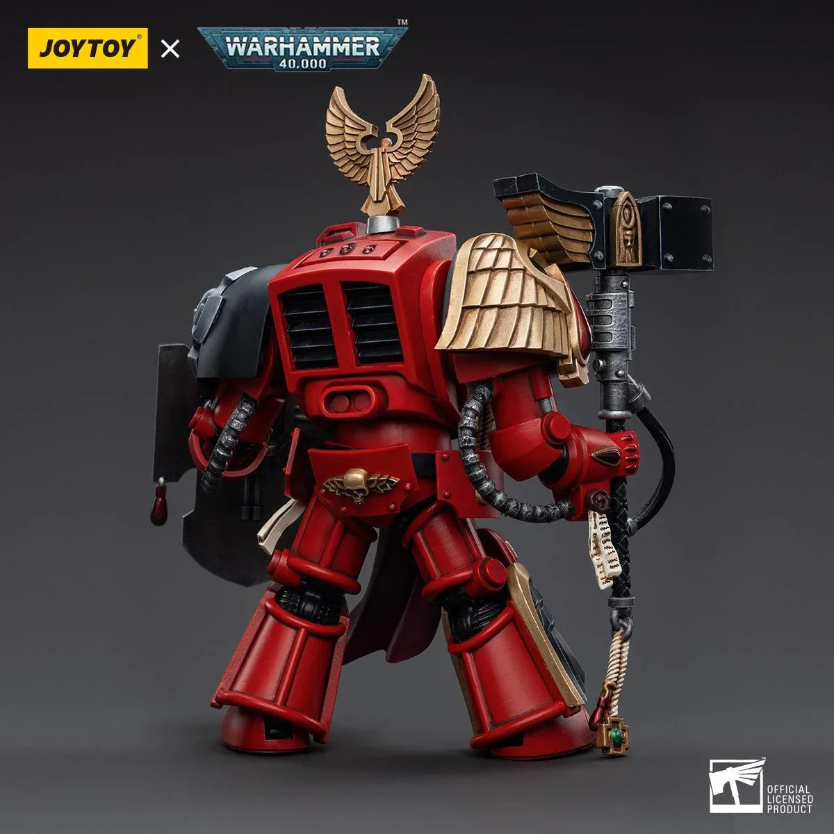 Warhammer Collectibles: 1/18 Scale Blood Angels Assault Terminators Brother Davinos - Image 2
