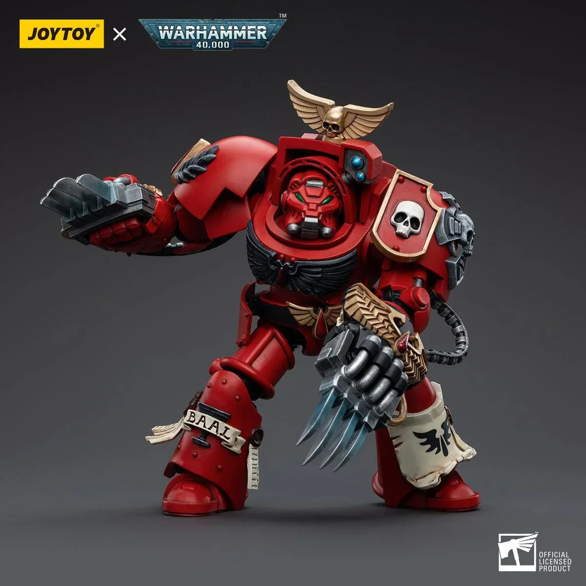 Warhammer Collectibles: 1/18 Scale Blood Angels Assault Terminators Brother Nassio - Image 3
