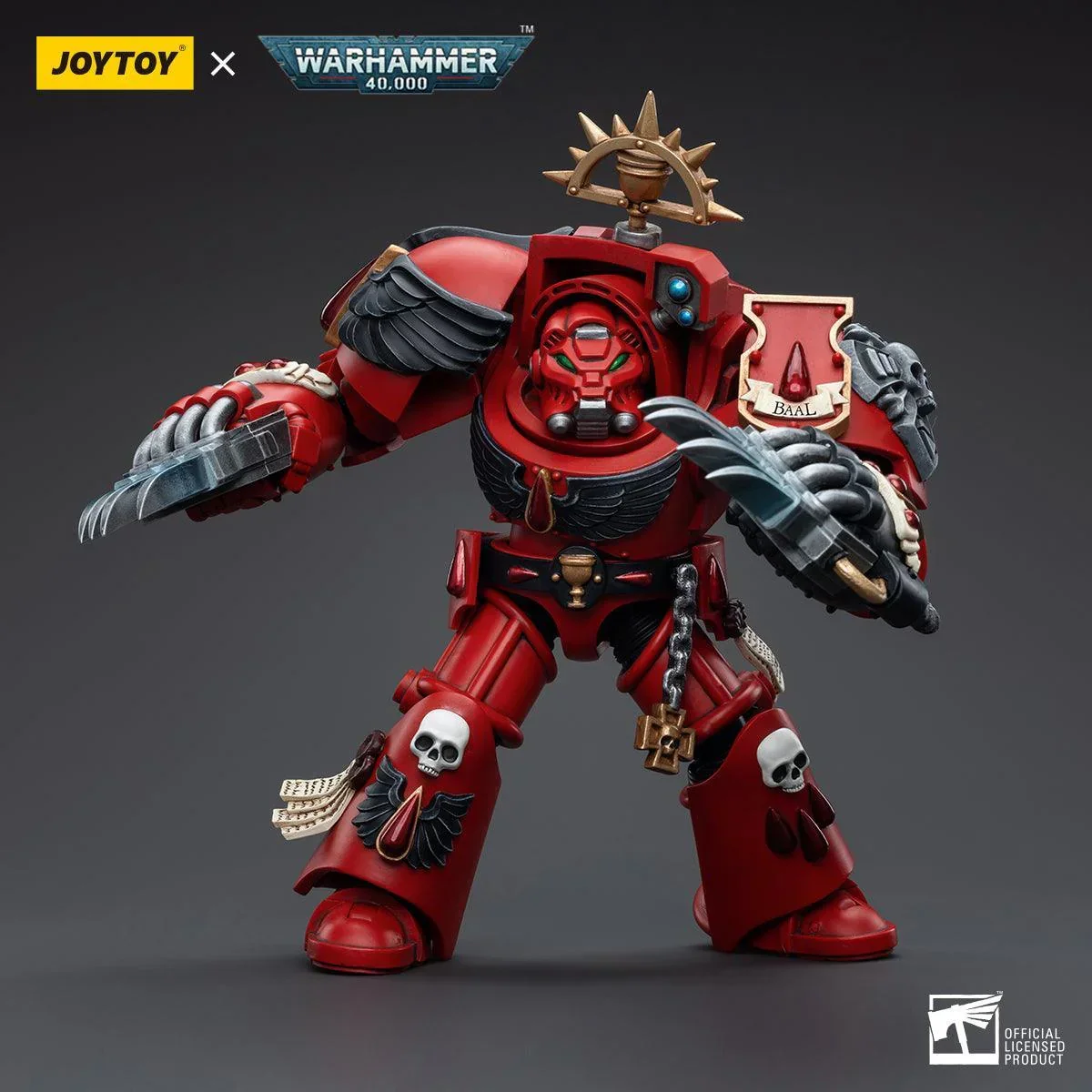 Warhammer Collectibles: 1/18 Scale Blood Angels Assault Terminators Brother Tyborel - Image 3