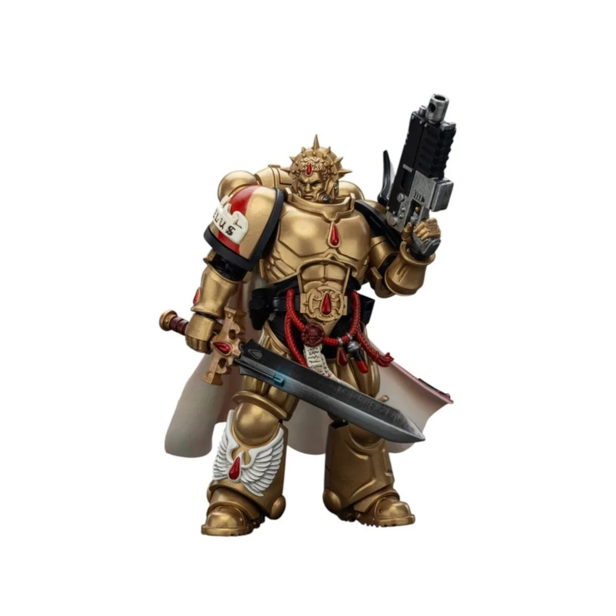 Warhammer Collectibles: 1/18 Scale Blood Angels Captain with Heavy Bolt Pistol & Power Sword - Pre-Order - Image 3