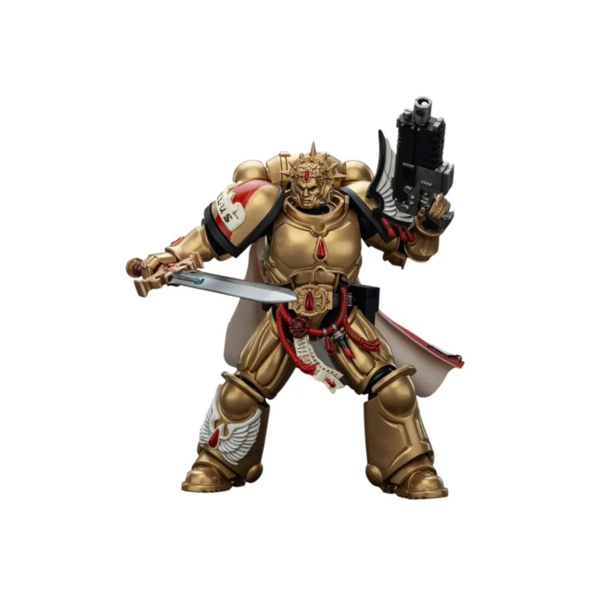 Warhammer Collectibles: 1/18 Scale Blood Angels Captain with Heavy Bolt Pistol & Power Sword - Pre-Order - Image 5