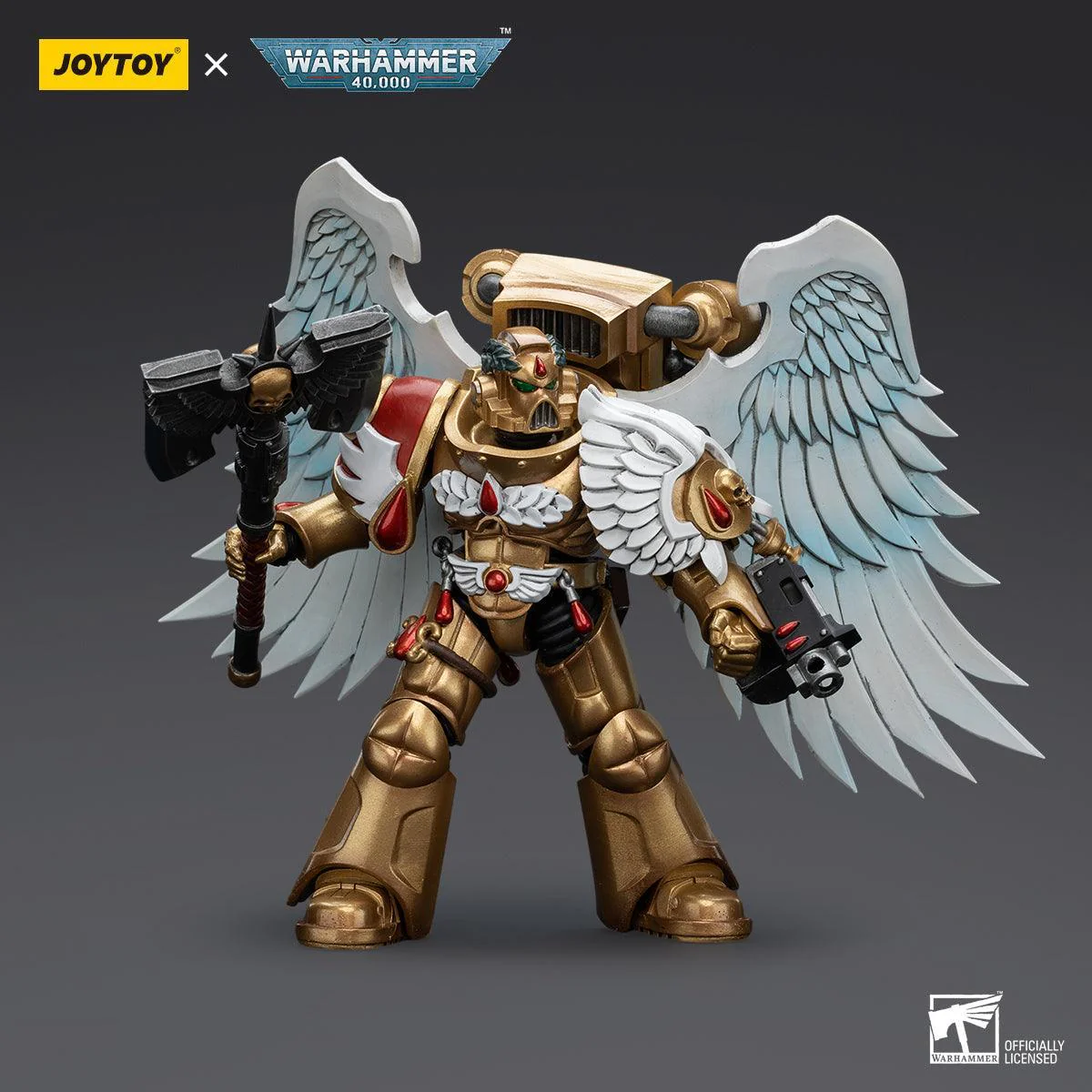 Warhammer Collectibles: 1/18 Scale Blood Angels Sanguinary Guard with Encarmine Axe - Image 3