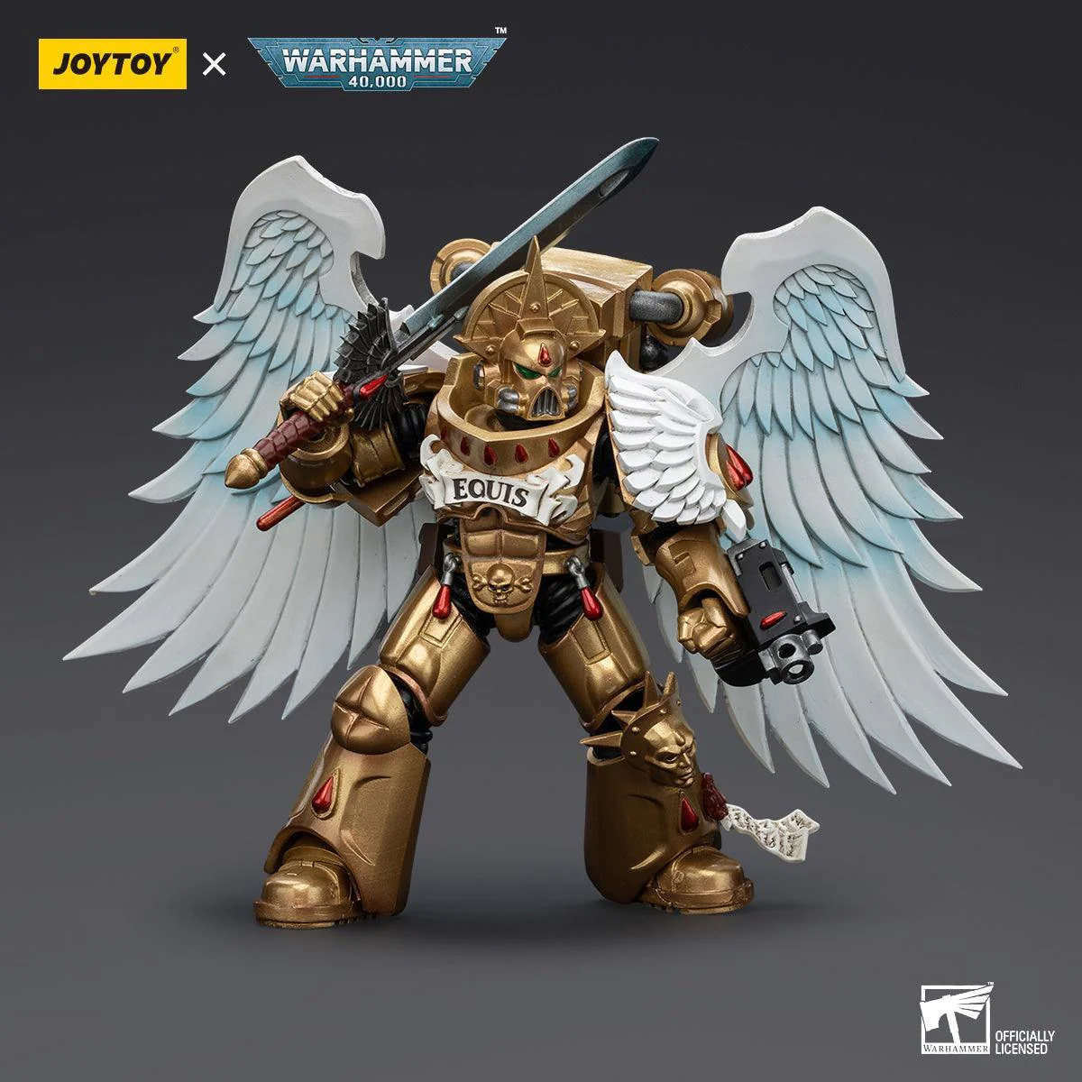Warhammer Collectibles: 1/18 Scale Blood Angels Sanguinary Guard with Encarmine Sword 2 - Image 3