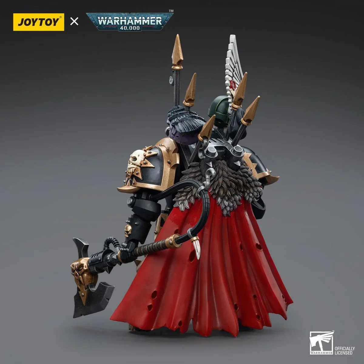 SALE Warhammer Collectibles: 1/18 Scale Chaos Space Marines Black Legion Chaos Lord in Terminator Armour - Image 2